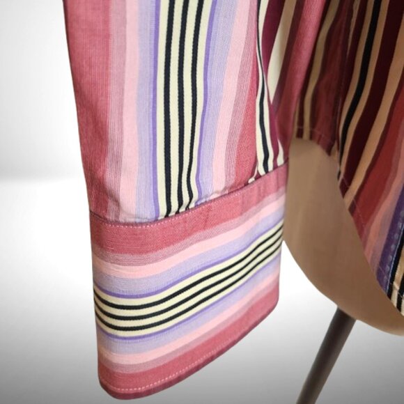 Robert Graham Multicolor Striped Button-Up Shirt – Size 2XL (Classic RG Style) - Picture 3 of 10